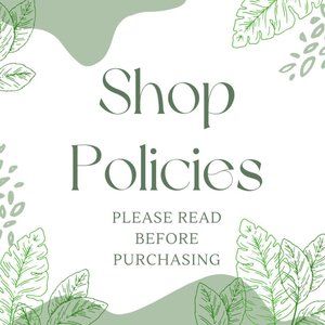 Shop Policies
